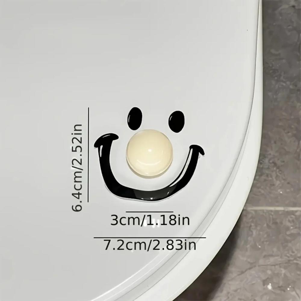 1Pcs Smile Face Ball Toilet Lid Lifter Clown Toilet Lid Lifter Handheld Bathroom Seat Cover Opener For Bathroom Decor Accessorie