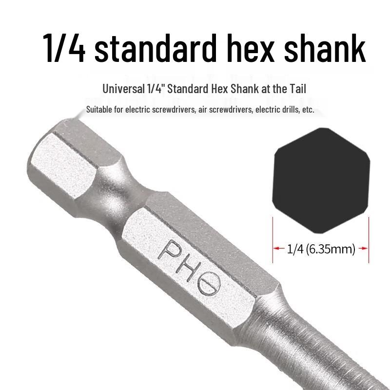 Magnetic Slotted Pneumatic Screwdriver Bits