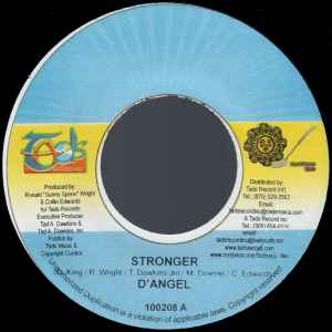 7inch Record D'ANGEL - Stronger 100208 Tad's Record Jamaica Reggae, Ska & Dub Used