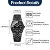 Men's Watch Stainless Steel Calendar 3ATM Waterproof Luminous Analog Display Simple Fashion Quartz Watch Men's Accessory - Birthday Anniversary