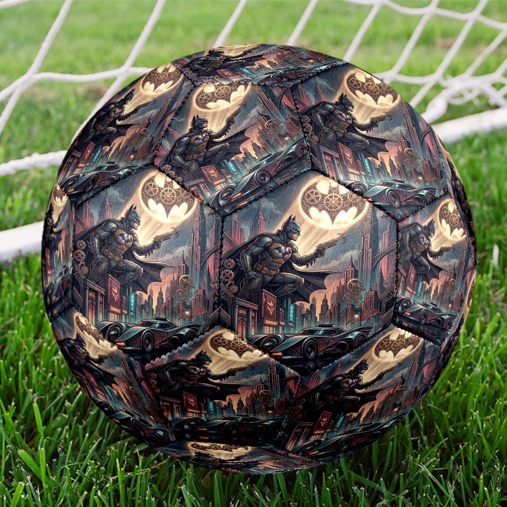 Batman Print Size 5 Soccer Ball, Standard Match Football for Sports Game and Team Practice, Ideal Gift for Soccer Fans