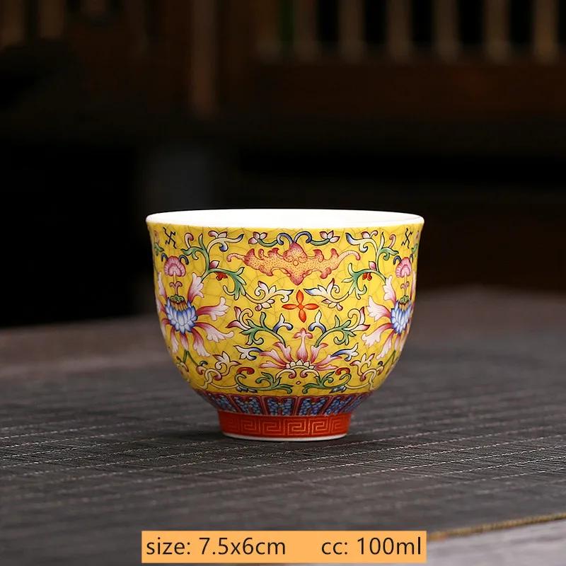Jingdezhen Blue and White Porcelain Tea Cup Retro Ceramic Master Cup Traditional Tea Set Accessories Portable Tea Bowl