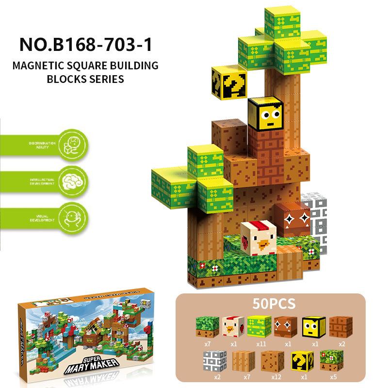 Source Factory 60 Models My Magnetic World Magnetic Block Theme Set Diy Build Magnetic Building Block Toys