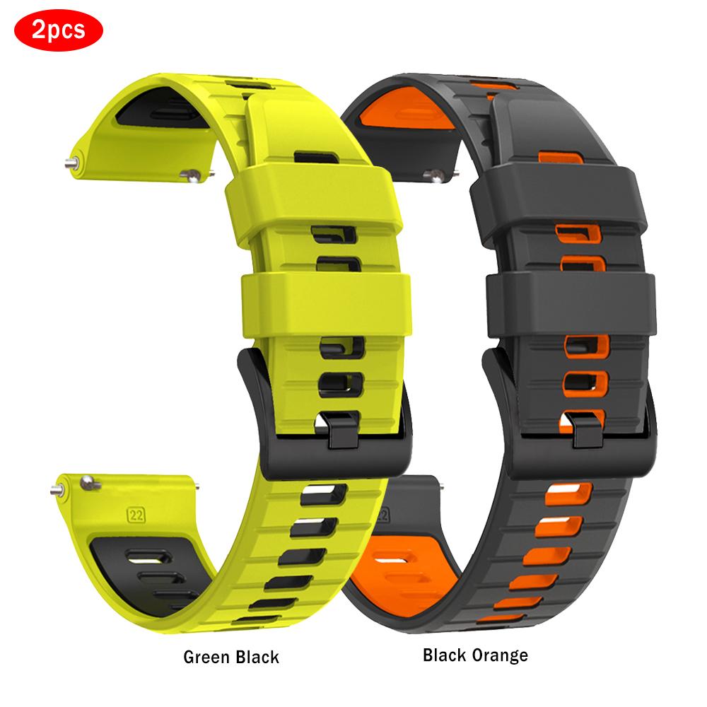 2pcs 20mm 22mm Silicone Strap For HUAWEI WATCH 4 3 Pro Bracelet For HUAWEI WATCH GT 5 Pro 4 3 2 SE 46mm 42mm /Runner Sports Band