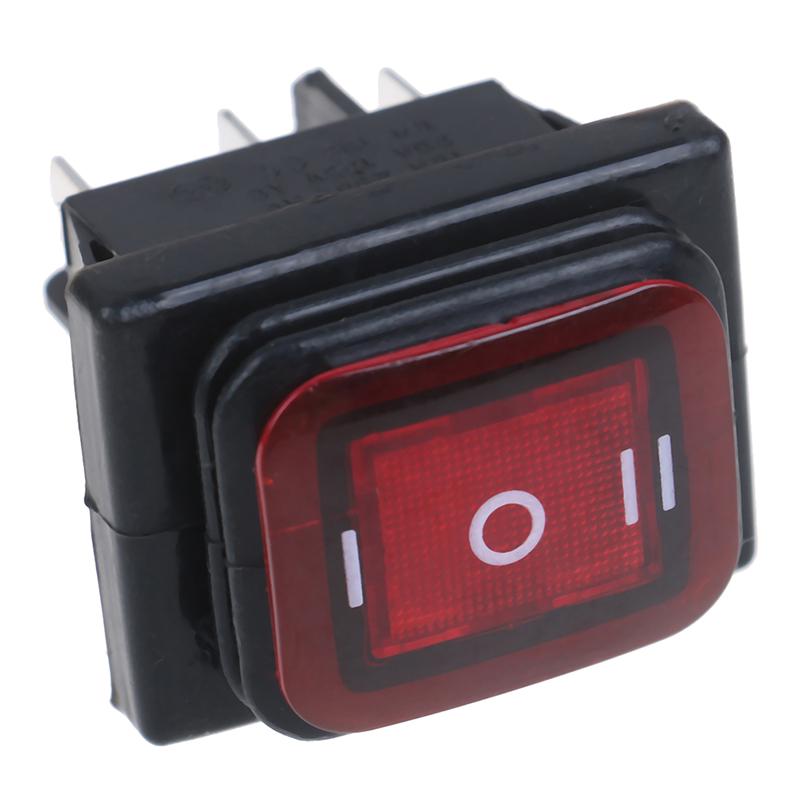 1 Adet 30A/250V 6Pin Su Geçirmez Otomatik Tekne Geçiş Anahtarı Ledli 12V 220V