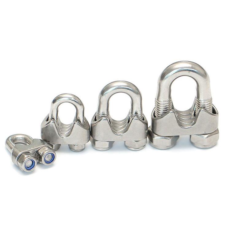 304 Stainless Steel Wire Rope Clips & U-Bolt Clamps