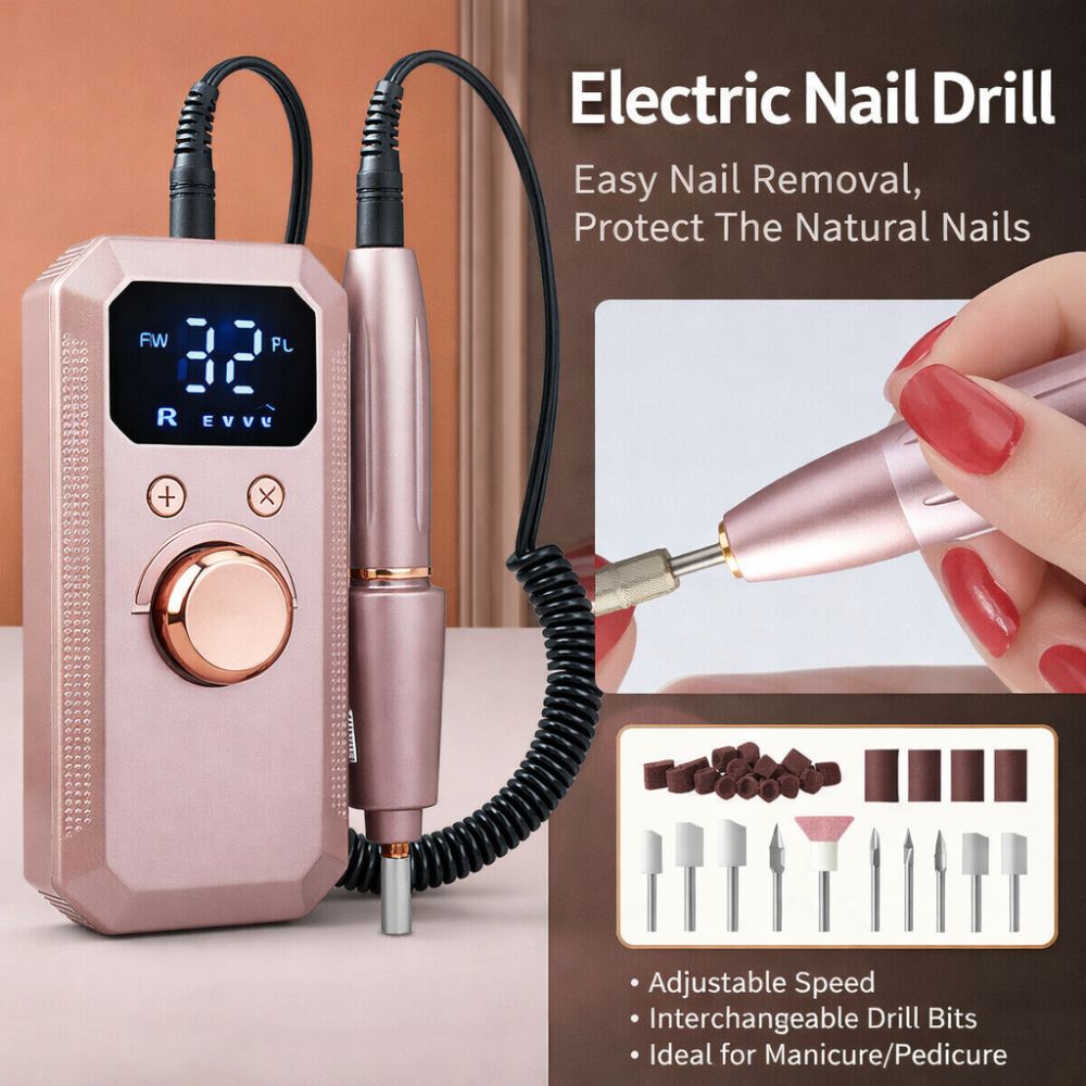 32 Vitesses Ponceuse Électrique à Ongles Affichage LED Ponceuse à Ongles Lime à Ongles Électrique Outils pour Ongles