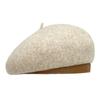 Wool dome beret female autumn and winter face small fashion temperament painter hat leather brim literary and art newspaper children's hat