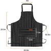 2-Pack Aprons for Women Men with Pockets, Adjustable Bib Kitchen Apron, Chef Aprons for Cooking Baking BBQ
