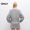 ONLY Women's Relaxed Half-Placket Contrast Knit Cardigan