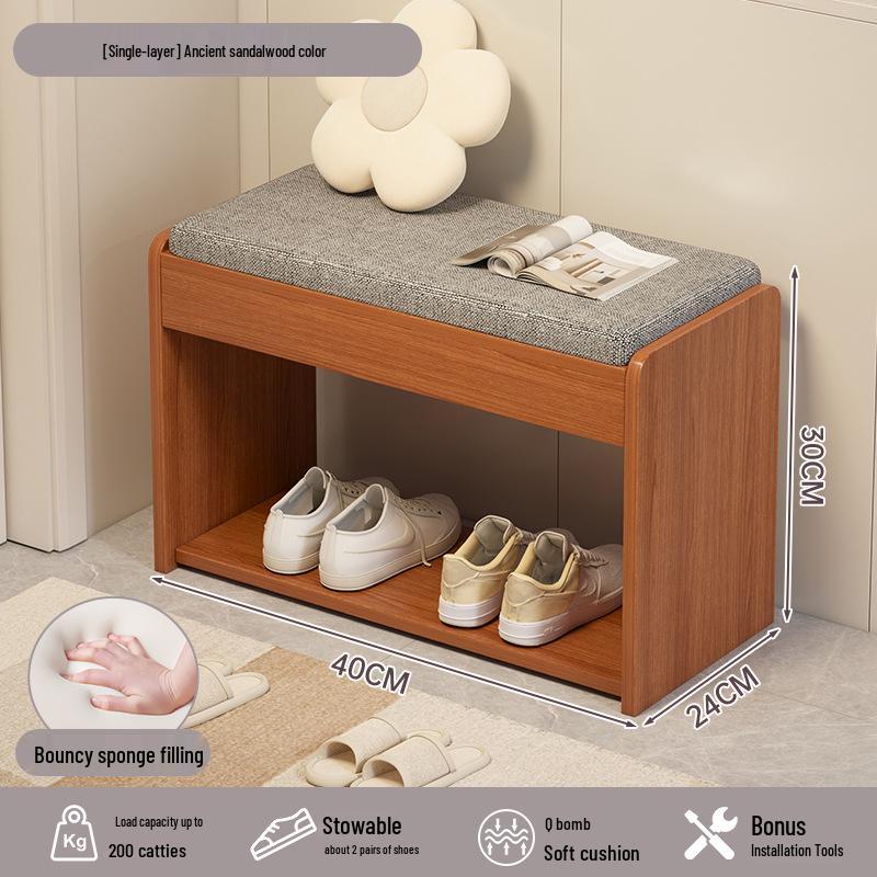 

Табурет для переобувания и шкаф для хранения: Прихожая, обувница, скамья и встроенный шкаф для дома Large Capacity Shoe-changing Stool