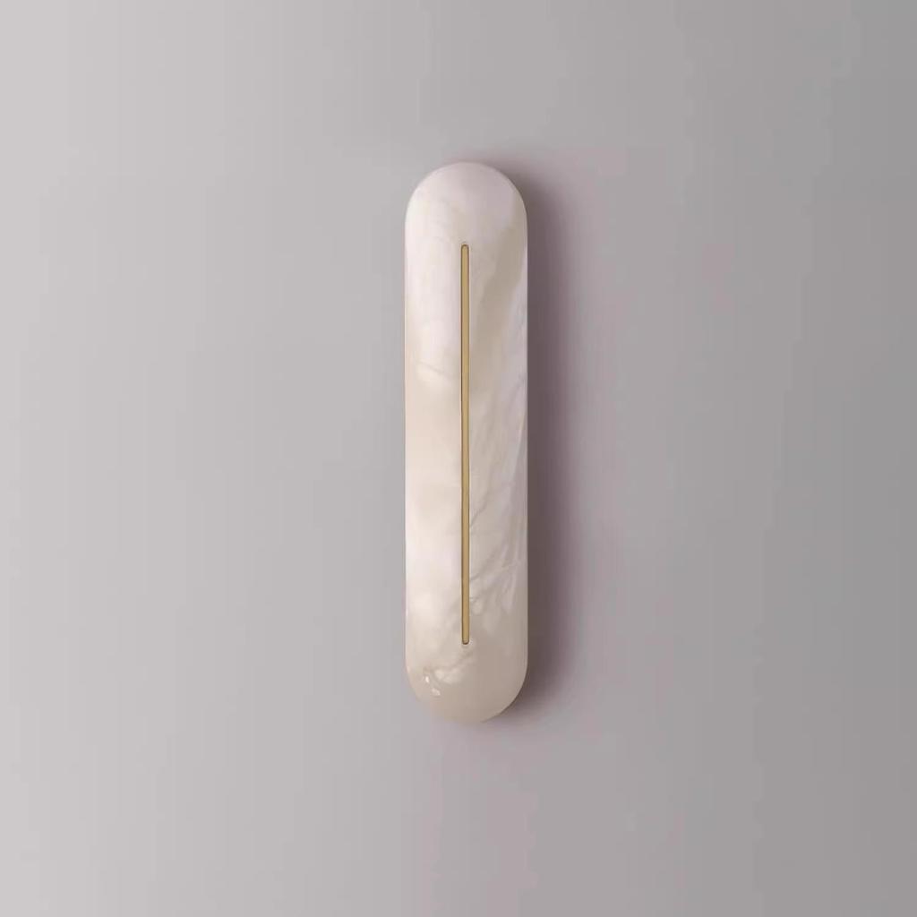 Modern Alabaster Wall Light - Minimalist French Design for Living Rooms, Bedrooms & Hallways
