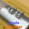 Premium 0.5-2ct Moissanite Diamond Stud Earrings for Women Orginal 925 Silver Screw Back Women Moissanite Earring