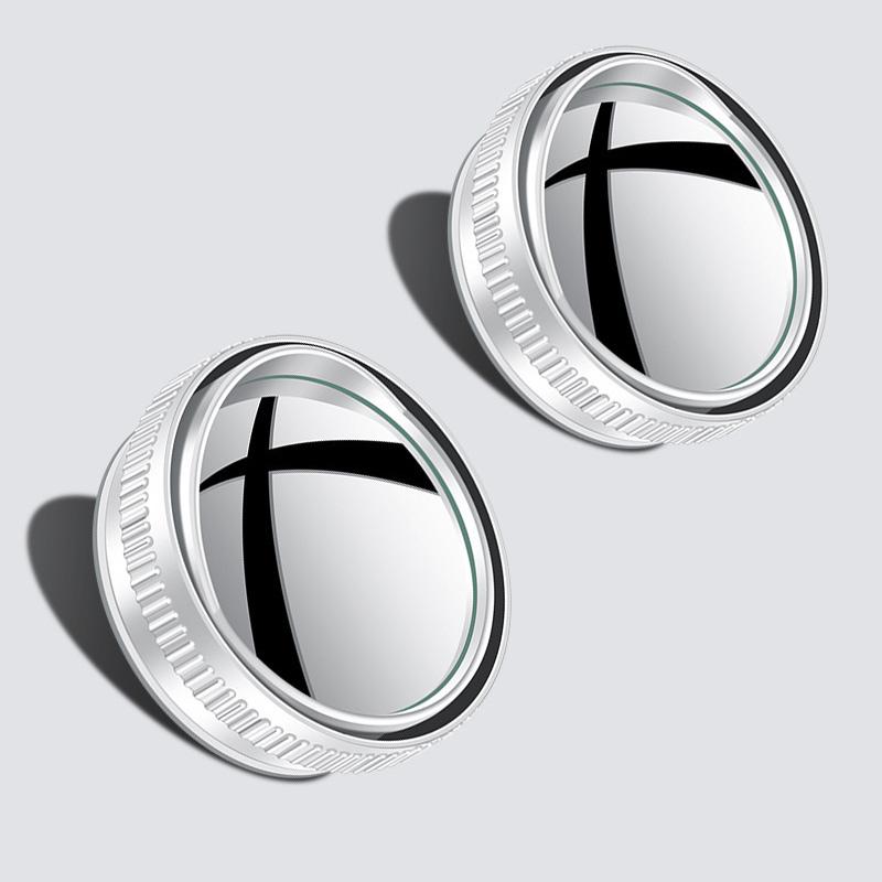 2ks Zrcátko pro slepý úhel pro dopravní zrcátko v autě Zrcátko zpětné zrcátko do auta Full Vision 360 Wide Anger parkovací asistent vypouklé zrcátko