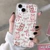 Bohemian Girl Bowknot Airbag Phone Case For iPhone 16 15 14 13 12 Mini 11 Pro Max XR XS 7 8 Plus Soft TPU Anti Drop Clear Cover