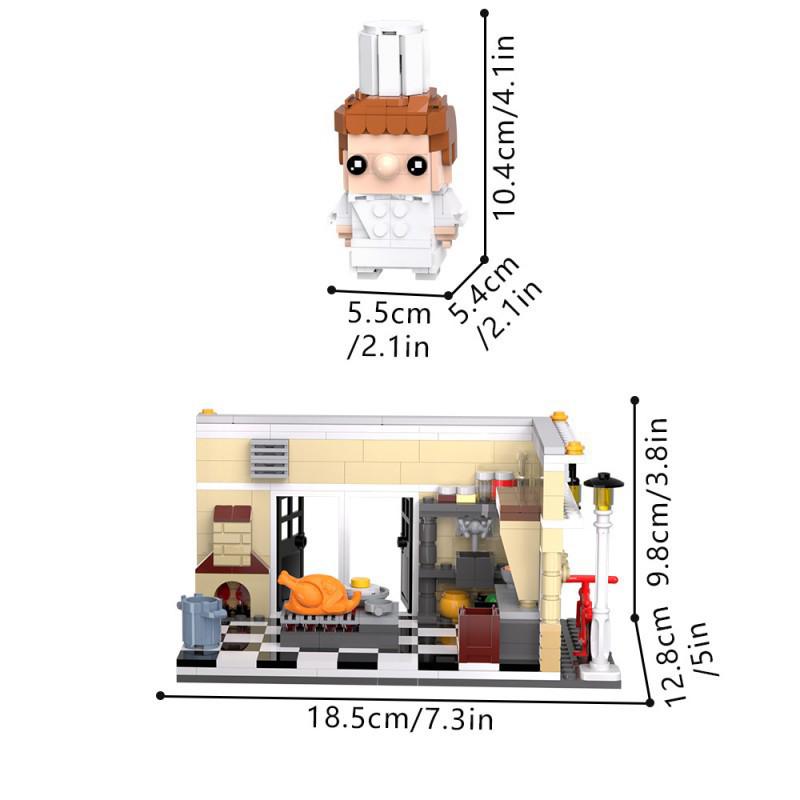 MOC Ratatouille Scene Building Blocks Animation Ornaments - Small Particle Assembly Toy