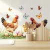 Creative And Funny Rooster Wall Decal - Self-Adhesive Chicken Wall Sticker For Room, Living Room, Kitchen, And Home Decor