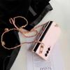 Corea Tracolla Lunga Catena Dorata Collana Custodia per Telefono Per Samsung Galaxy Z Fold 4 Z Fold 3 Z Fold 2 5g Donna Copertura Rigida in PC