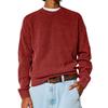 Men's Loose-fitting Casual Round Neck Long-sleeved Knit Top