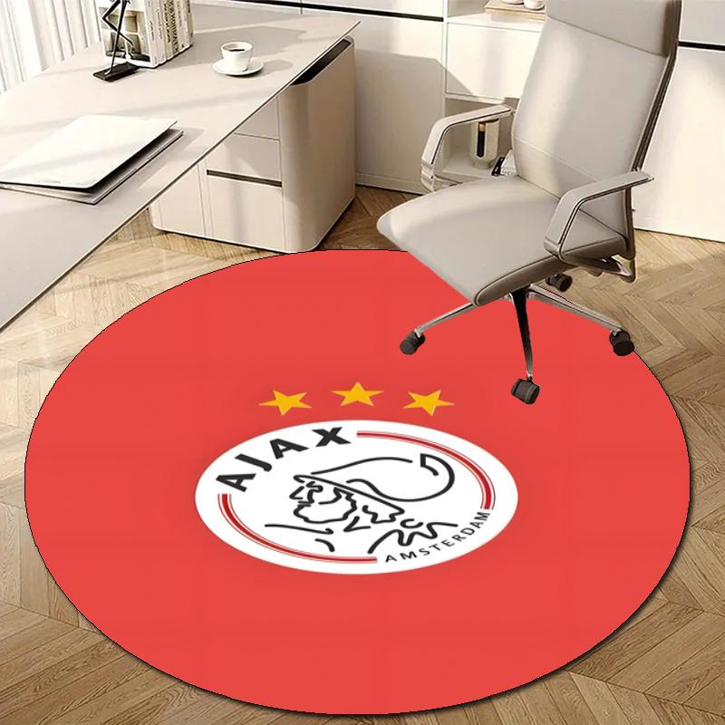 Personalized Ajax FC Round Chair Office Rug - Perfect for Mat, Office Chair & More - Ideal Gift for Birthdays and Holidays