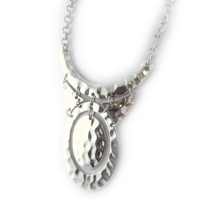 [L1576] - Silver 'Cléopatra' Designer Necklace