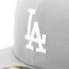 [New Era] Flat Visor Cap MLB Dodgers LA Gray 8 59Fifty LOSDOD GRY SWHT 25J