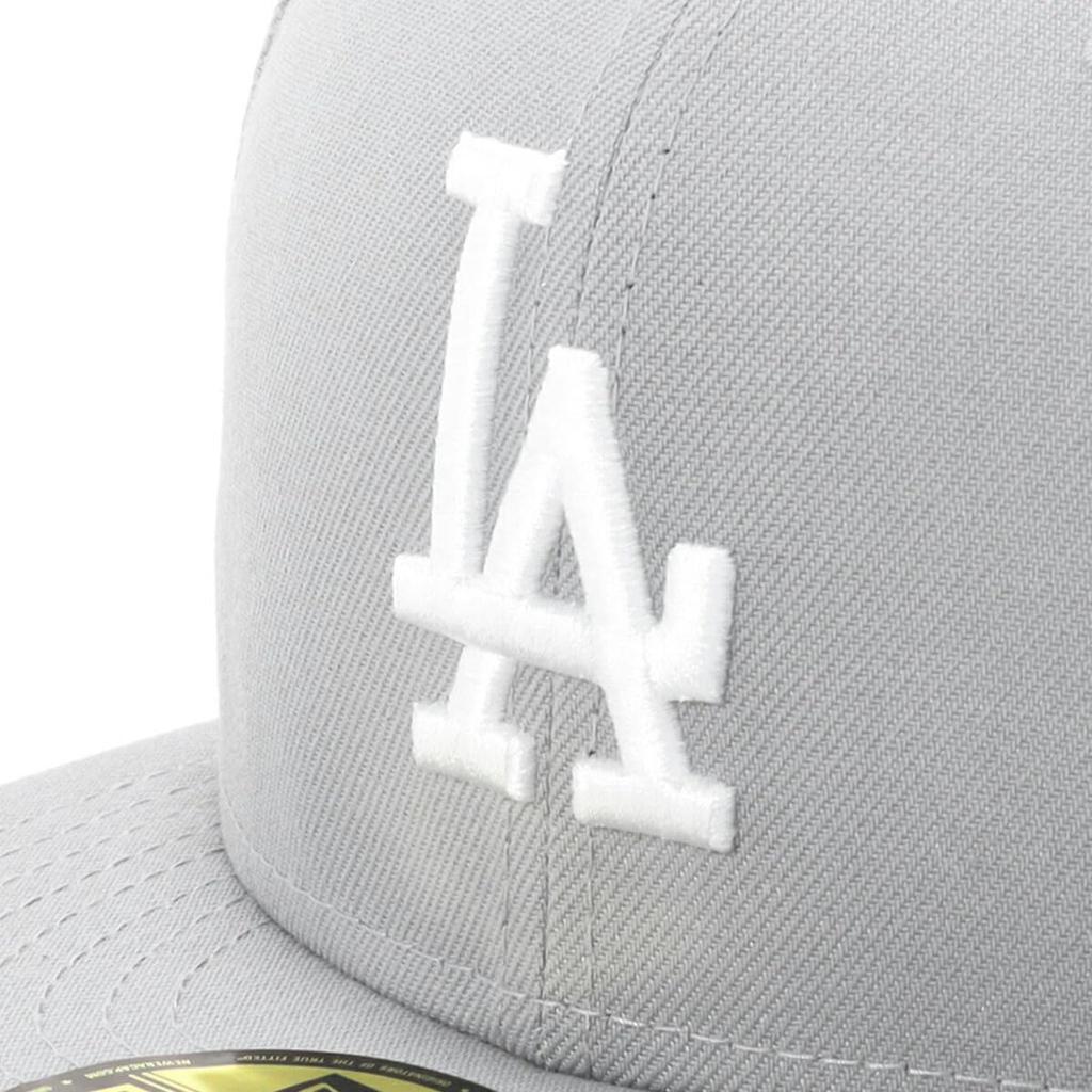[New Era] Flat Visor Cap MLB Dodgers LA Gray 8 59Fifty LOSDOD GRY SWHT 25J