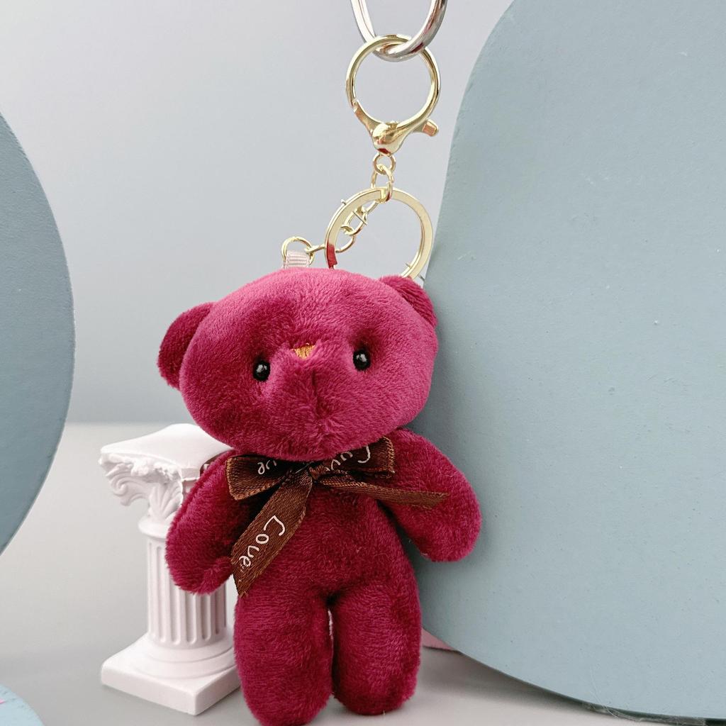 Portachiavi Ciondolo Tuta Peluche Orsacchiotto - Piccolo Giocattolo Regalo