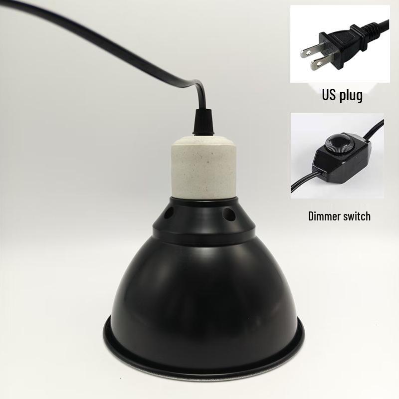 In-Stock UVB/UVA High-Reflectivity Reptile Heat Lamp Cover - Heat-Resistant, Deep Bucket for Tortoises