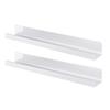 2Pcs Magnetic Bookshelf Whiteboard Reusable Metal Display Stand with Strong Magnetism Floating Book Holder