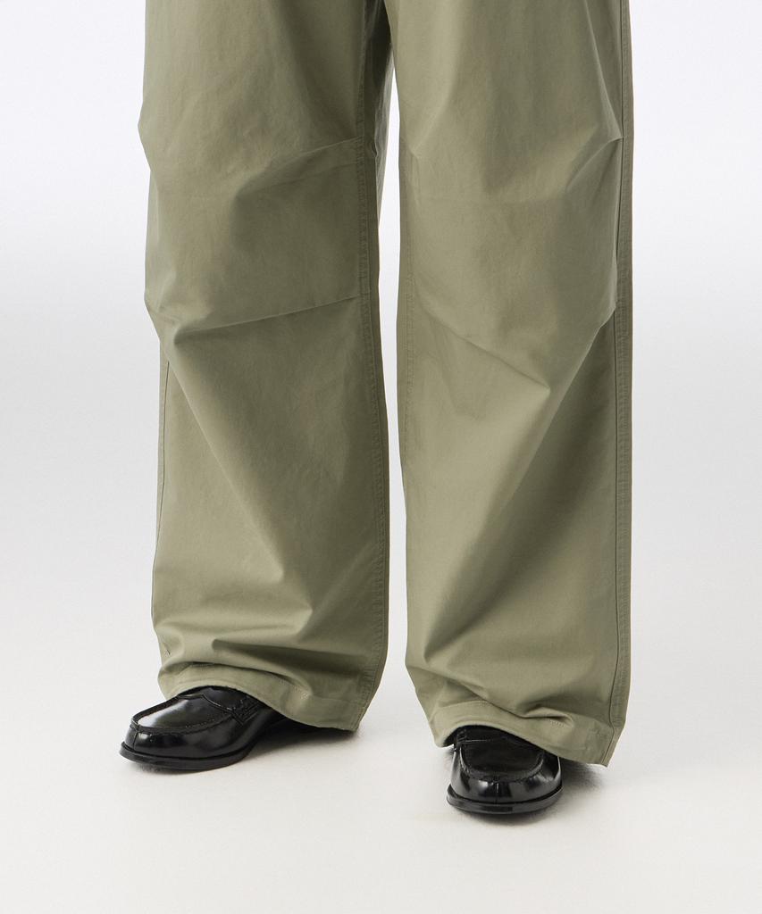 MUSINSA STANDARD WOMAN Women'S Cotton Parachute Pants [Light Khaki]