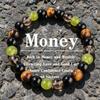 Festive Gifts Tiger Eye Black Onyx Green Prehnite And Smoky Quartz Beaded Bracelet Fashion Jewelry Daily Wear Simple Versatile Accessory