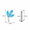 Internally Threaded Labret Stud ASTM F136 Titanium Lip Stud Durable Piercing Jewelry  Piercing