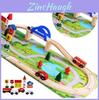 Wooden City Transit Track Wooden Block Set For Kids Creative Construction Play