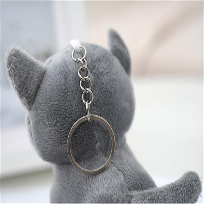 10cm  Plush Stuffed Toys Cute Cat Animals Car Room Decoration Keychain Bag Pendant Filling Toy Doll Christmas Gifts