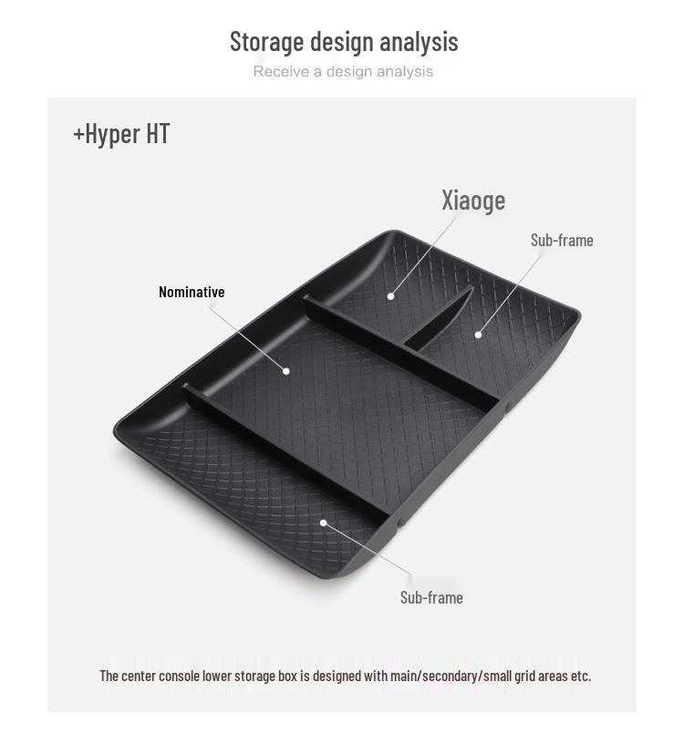 23-25 Model HT Lower Center Console Storage Box for Car Interior Modification