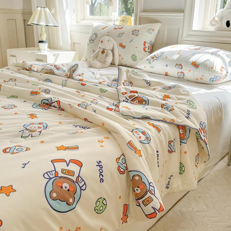 Good Quality Cool Feeling Quilt Summer Coolness Ice Cold Air Condition Thin Blanket Summer Quilt Plain Air-conditioning Bedroom