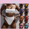 High Waisted Womens Two Bikini Piece Swimsuit Sling Swimwear