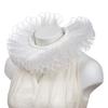 Perfect Match White Scarf Neck Ruffle Fake Collar Opera Performance Retro Decoration Collar Medieval Costume Accessories Po Props
