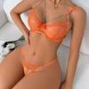 Exy Lingerie Set Selection New Chain Grid Sexy Underwear Set