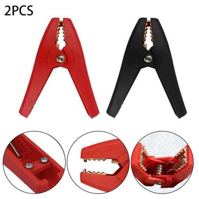 Clip affidabili per batteria auto rosso e nero 100A 90mm lunghezza confezione da 2