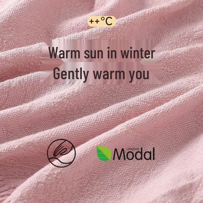 LANGSHA Women's Modal Cotton Slim-Fit Thermal Underwear Set