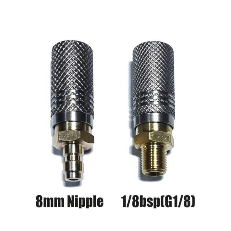 Soft Extended Air Charging Quick Joint Release Adapter Socket 1/8Bsp(G1/8) 8Mm Male Nipple Accessories
