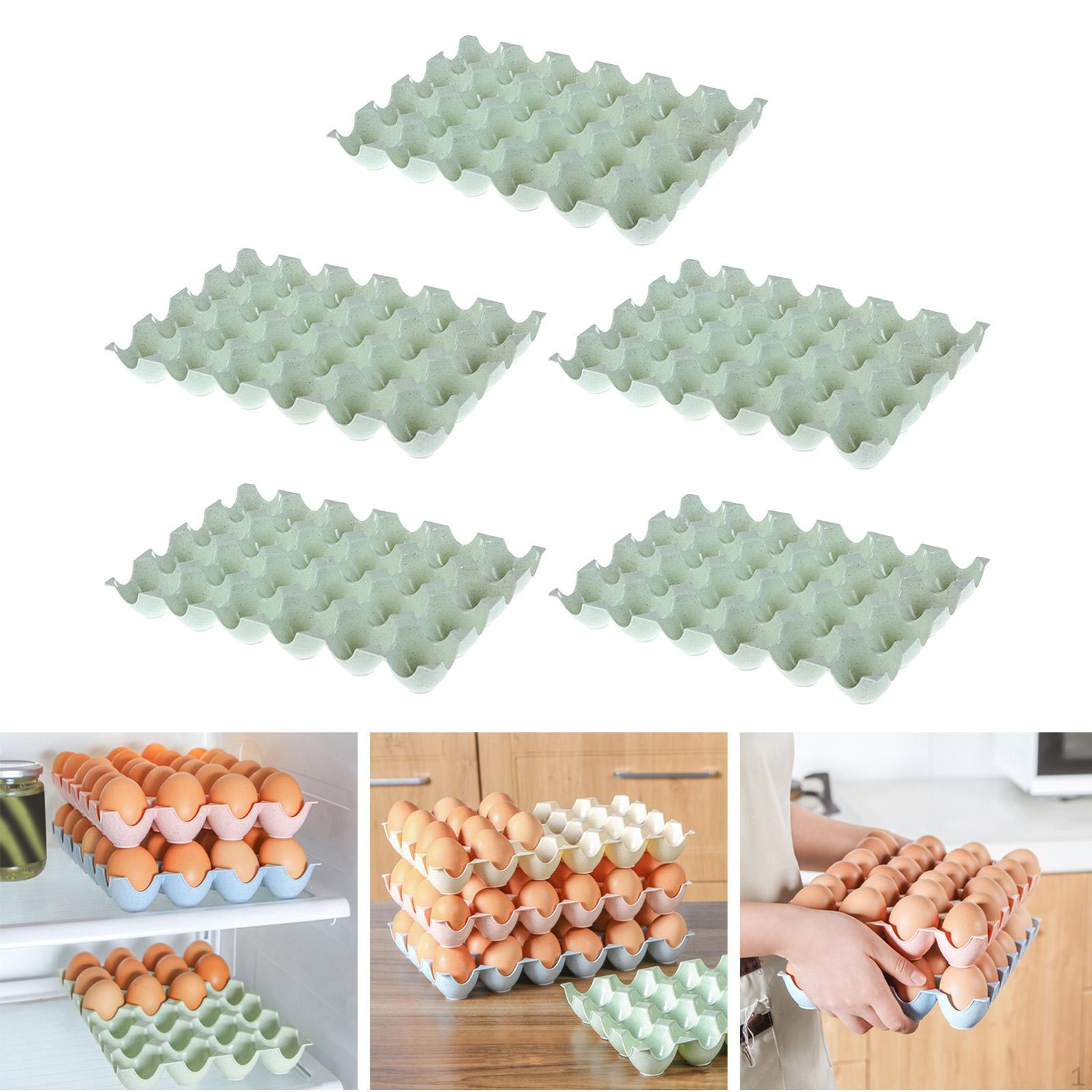 5шт ящик для хранения яиц штабелируемый лоток для холодильника светло-зеленый 1126₽