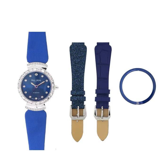 Diamond Lucea Leather Watch PB8029BU