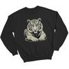 Vit Tiger Stora Katter Djur Män Sweatshirt Kvinnor Tröja Grafisk Unisex Pullover