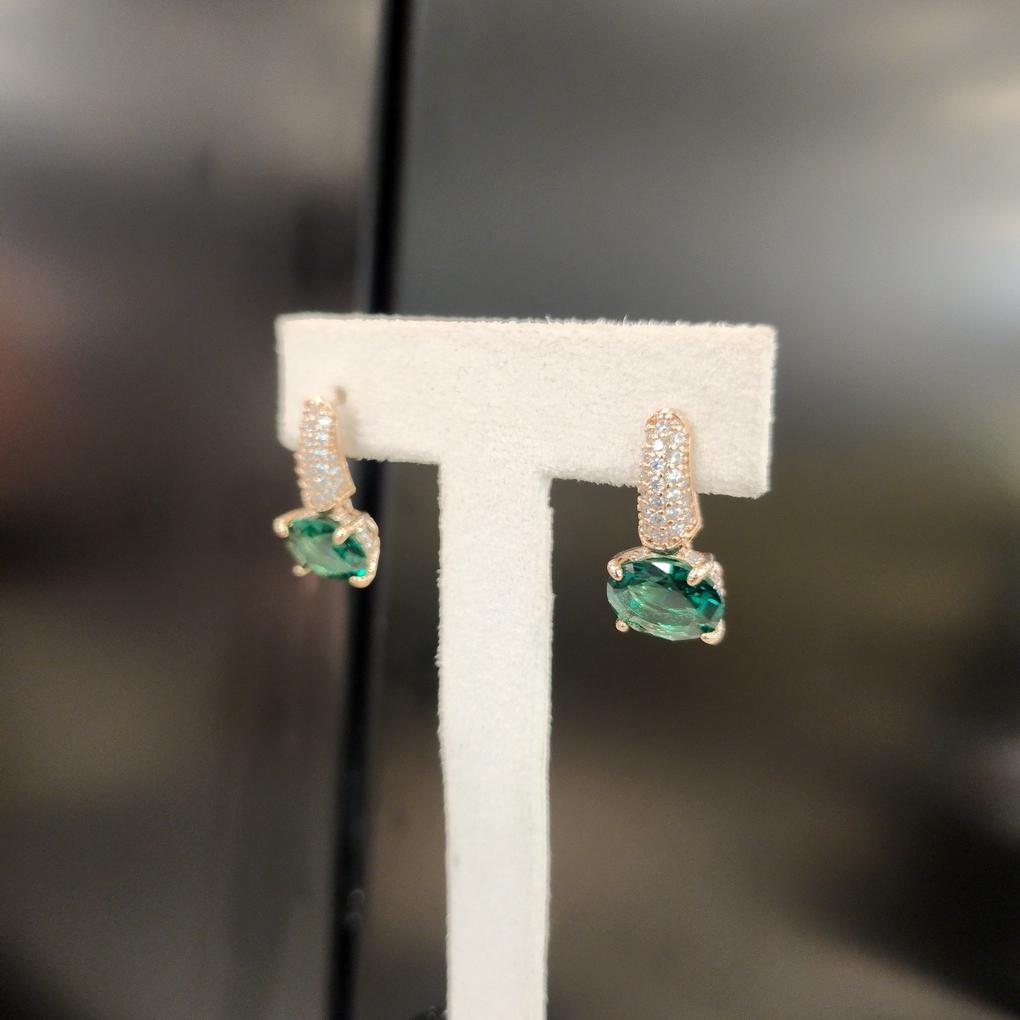 ARTRIA Ruby Tepa Round E Silver Needle Earrings JQNERIN0003RBF