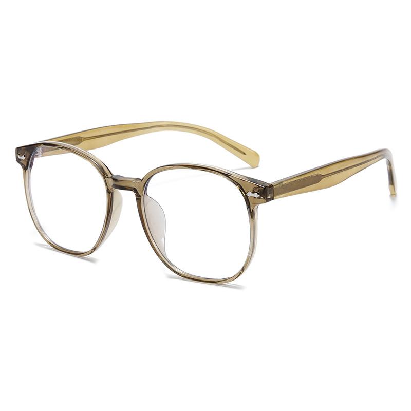 

Fashion Anti Blue Rays Oval Computer Eyeglasses With Prescription Oversized Myopia Photochromic Eyewear 0 -0.5 -0.75 To -6 0