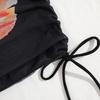 Sexy Laced Up Print Bikini Mesh Skirt 3 Piece Set Women Split Swimsuit Beach Bikini New Summer Swimwear Bikini Set