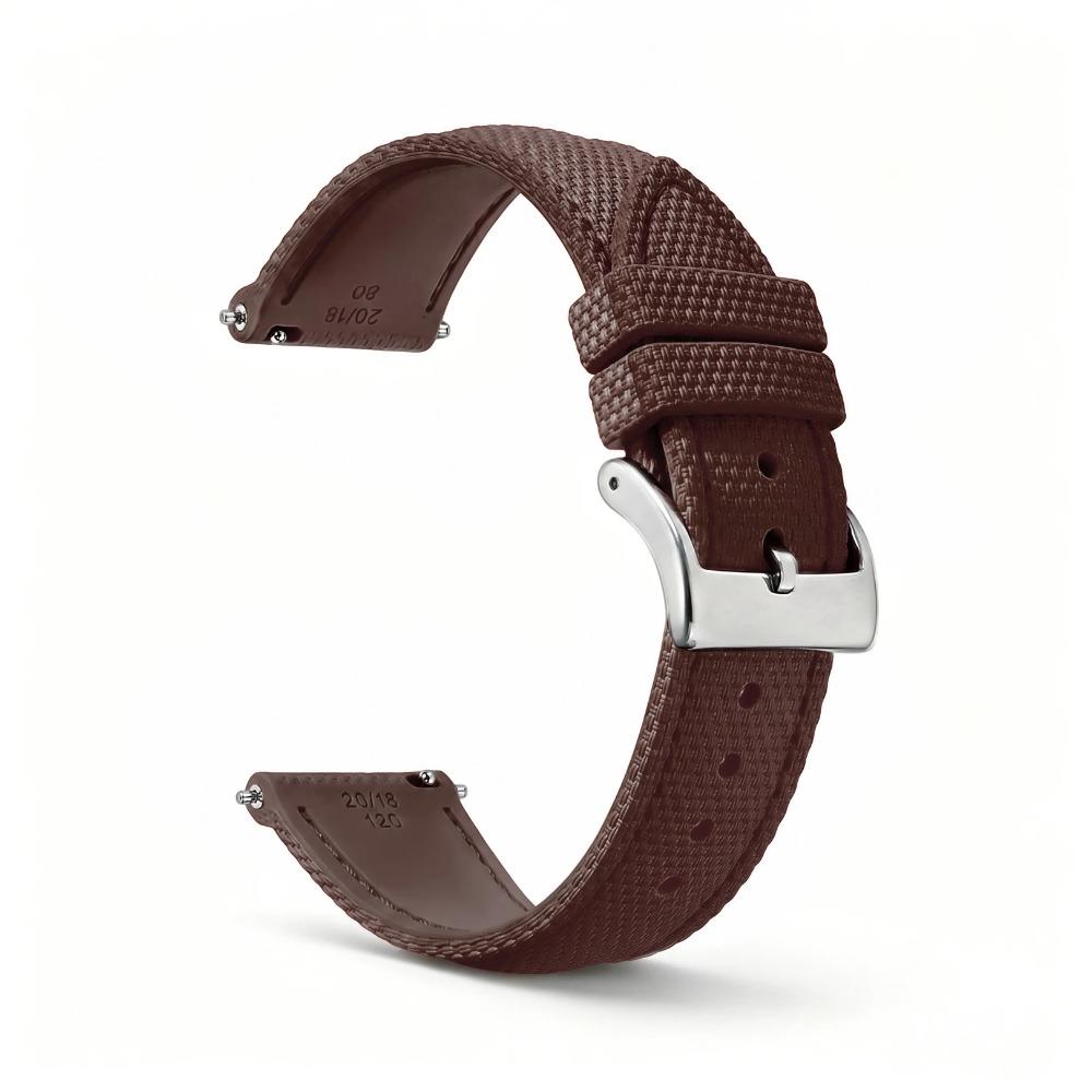 Sailcloth Fkm Watch Strap 18/19/20/21/22/23/24MM Fluororubber Watchband Quick Release Waterproof Sport Watch Band for Men